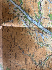 The EASTERN HIGHLANDS Ordnance Survey Paper Sheet 5 Quarter Inch Map 4th Ed 1946