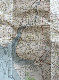 CARMARTHEN & TENBY No 152 1952 CLOTH Seventh Series Ordnance Survey One Inch Map