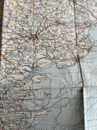 EAST ANGLIA Ordnance Survey CLOTH Sheet 9 Quarter Inch Map 4th Ed 1946 IPSWICH