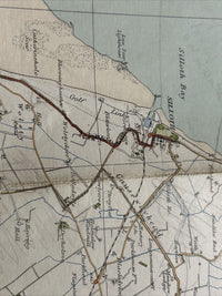 WORKINGTON & COCKERMOUTH Ordnance Survey Cloth One In Map 1925 Sheet 8 Markings