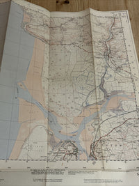 BRAUNTON DEVON APPLEDORE - Ordnance Survey Sheet SS43 1:25000 1950 River Taw