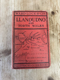 LLANDUDNO Ward Locks Red Guide Hardback 12th Edition 1940s Maps Bangor Conway