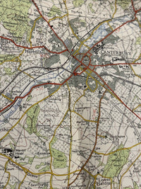 EAST KENT Ordnance Survey Seventh Series One inch 1959 Sheet 173 Dover Deal