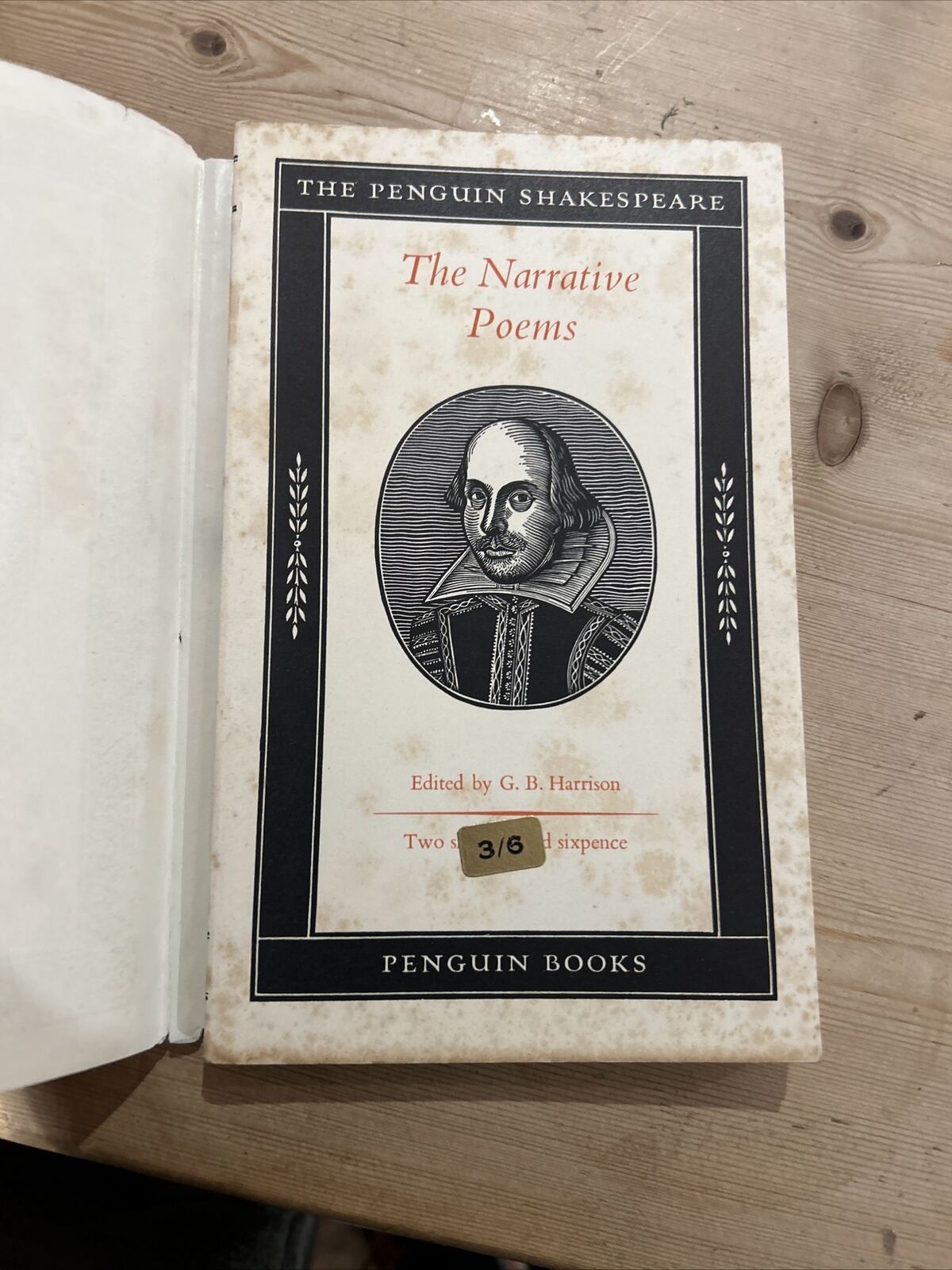 PENGUIN SHAKESPEARE No B37 1959 The Narrative Poems - Dust Jacket