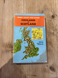 HIGHLANDS OF SCOTLAND 1968 Ward Locks Red Guide Hardback Dust Jacket Maps Photos