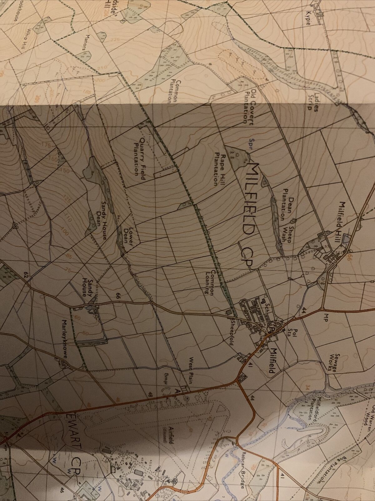 COLDSTREAM River Tweed - Second Series Ordnance Survey Sheet 1:25000 1977 Ford