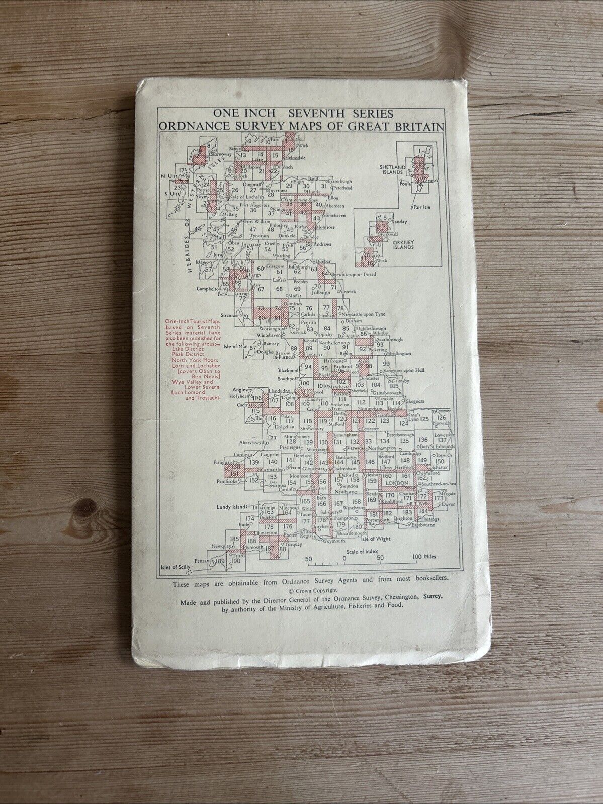 PWLLHELI Ordnance Survey CLOTH Seventh Series Map One Inch 1962 Sheet 115 Nefyn