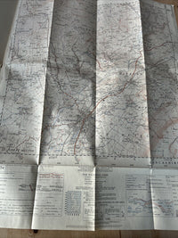 CLITHEROE Pendle Hill Ordnance Survey Sheet 34/74 1:25000 1946 Sawley