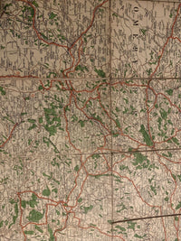 THE POTTERIES - GEOGRAPHIA CLOTH ROAD Map 1940s? 2 Miles Inch No 8 40 X 30 Inche