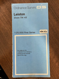 LEISTON Ordnance Survey 1:25000 First Series Map TM46