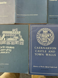 UK CASTLES GUIDE BOOKS 1960s 7 No Bundle Job Lot Ministry Of Works CAERNARVON