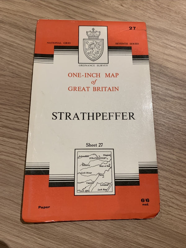 Strathpeffer - Ordnance Survey Seventh Series One Inch Map 1968 Sheet 27