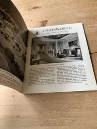 Chatsworth Derbyshire - Guide Book 1960s? Maps Photos History 