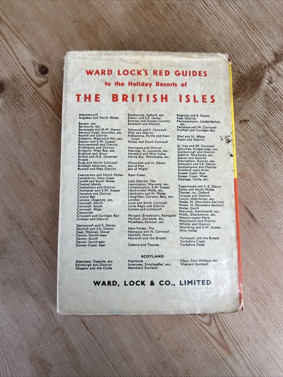 LONDON Ward Locks Red Guide Dust Jacket Maps