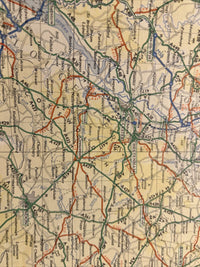 1970 Ordnance Survey Route Planning Map - South Sheet Ten Miles To Inch