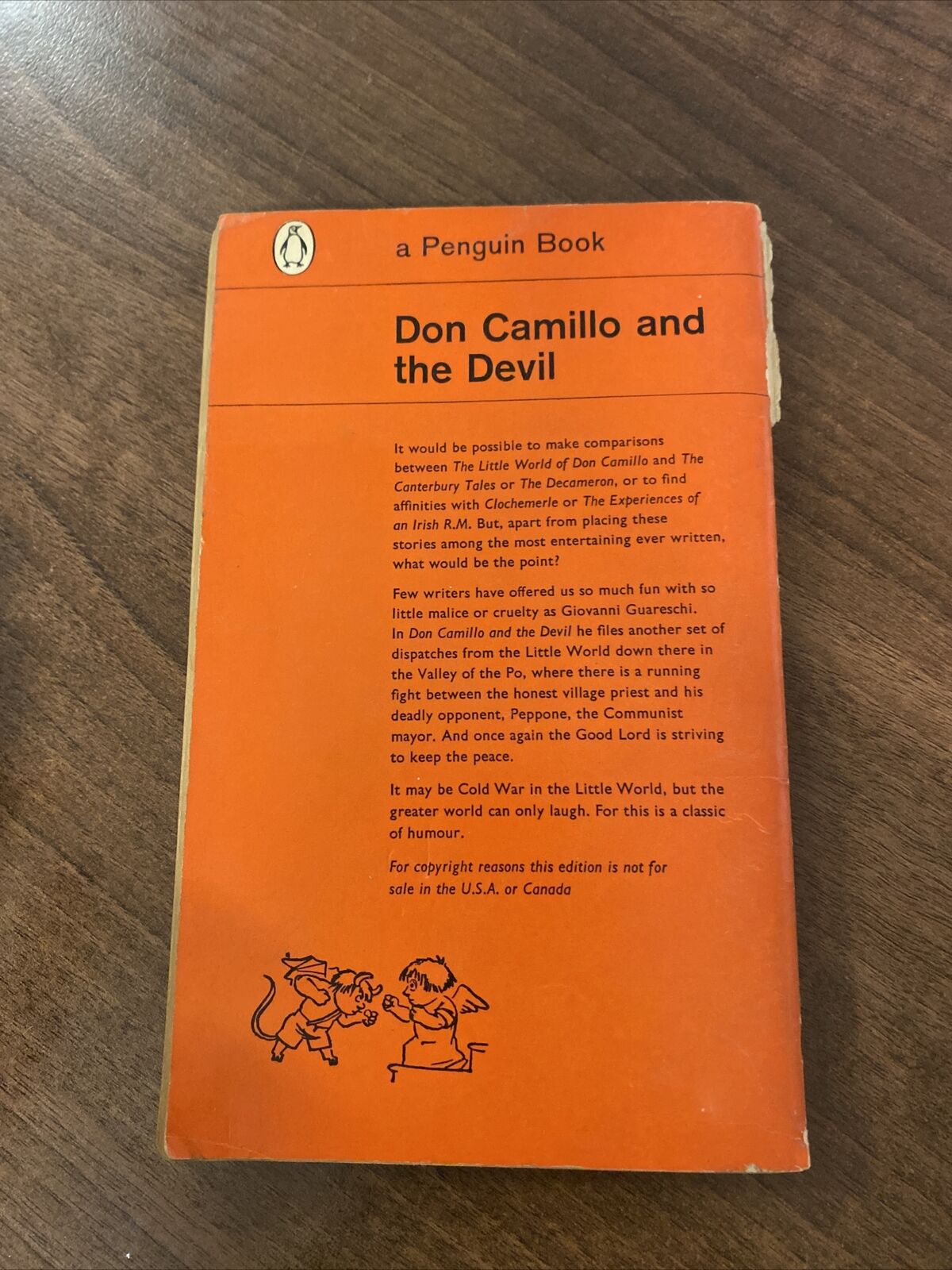 Don Camillo and the Devil (Giovanni Guareschi - 1962) Penguin Paperback Book