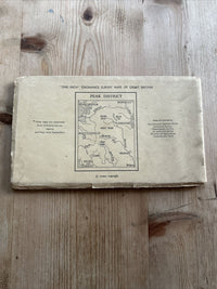 PEAK DISTRICT Ordnance Survey One Inch Paper Tourist Map 1957 Buxton Matlock