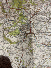 PLYMOUTH Ordnance Survey CLOTH Map 1946 Sixth Series Sheet 187 Tavistock Halwell