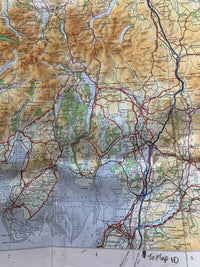 Solway Firth - Ordnance Survey Quarter Inch Map No 8 1973 Isle Of Man Carlisle