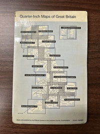 FIRTH OF FORTH 1969 Paper Ordnance Survey Quarter Inch Map Sheet 7 Glasgow Earn