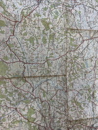 TUNBRIDGE WELLS Ordnance Survey Cloth One In Map 1920 Sheet 125 Kent Lingfield