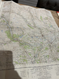 BLAIRGOWRIE Ordnance Survey 7th  Series CLOTH 1 Inch Map Sheet 49 1948 Birnam