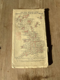 TAUNTON & LYME REGIS Ordnance Survey Seventh Series CLOTH 1 inch 1960 Sheet 177