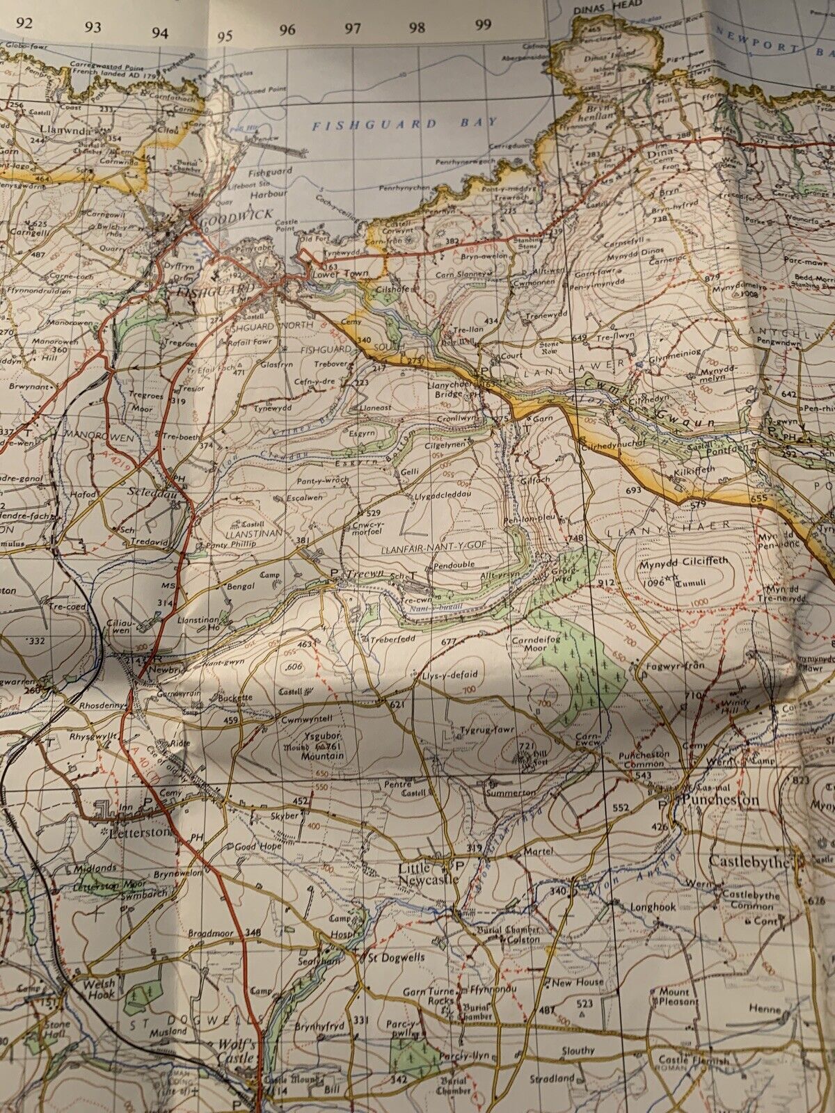 Fishguard & Pembroke - Ordnance Survey Map One Inch 1965 Sheet 138/150