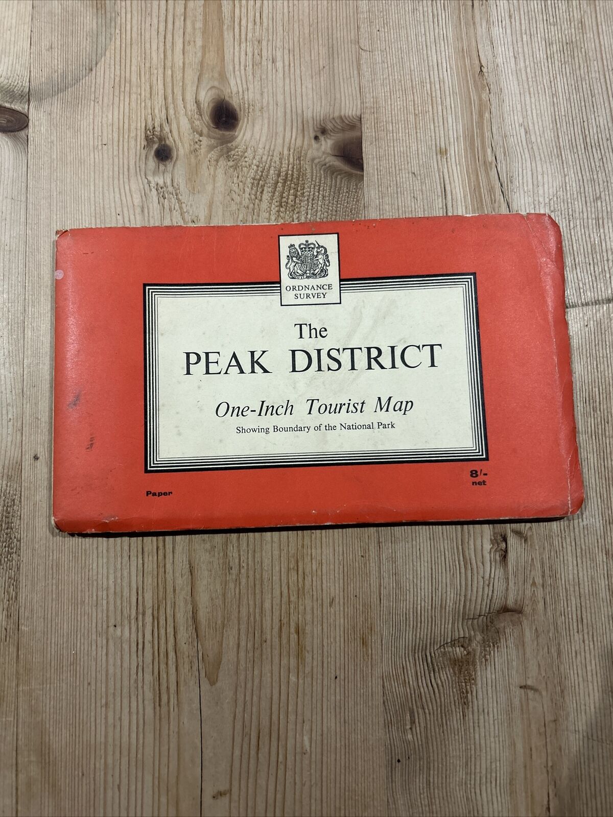 PEAK DISTRICT Ordnance Survey One Inch Paper Tourist Map 1963 Buxton Matlock