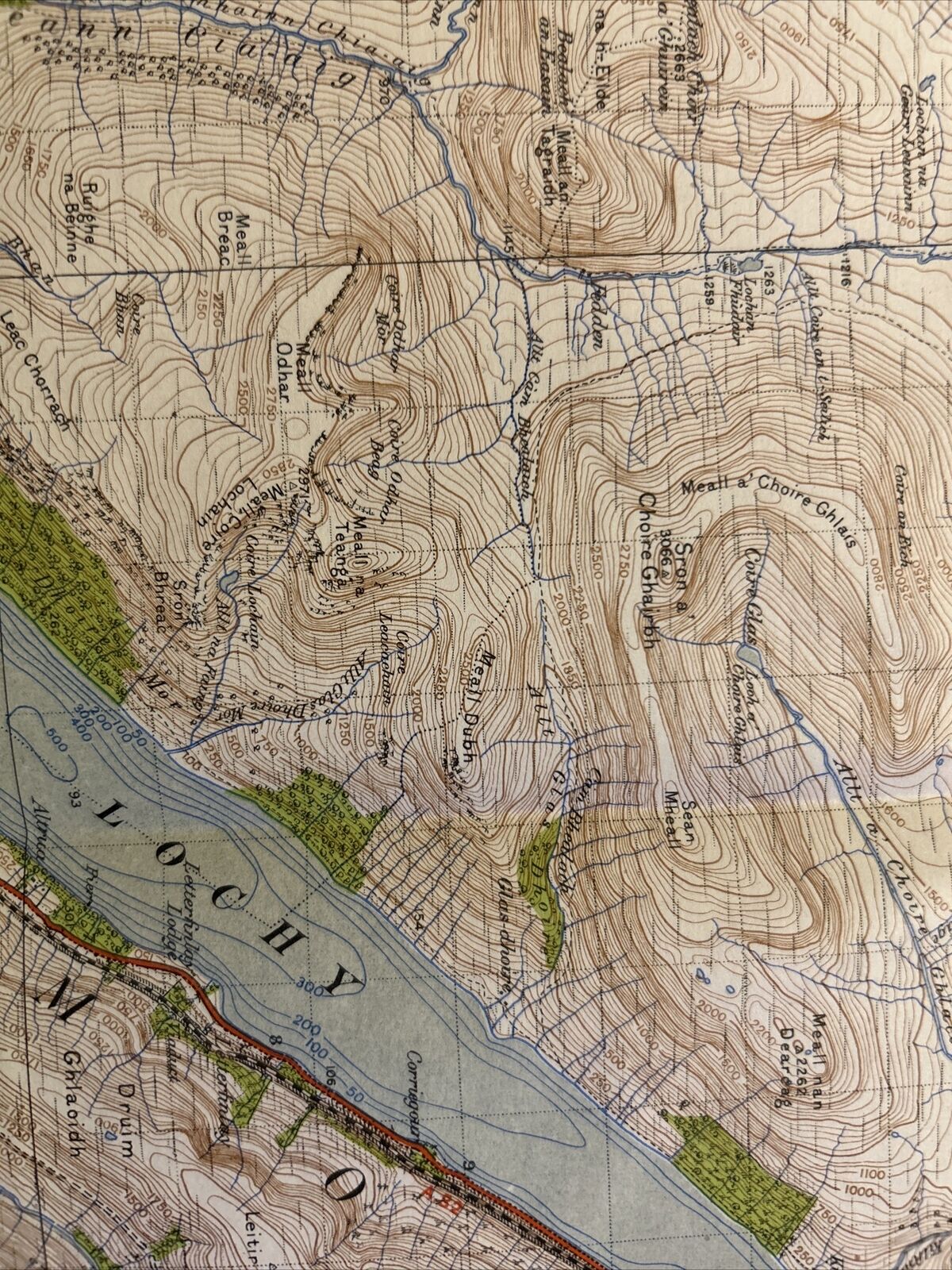 GLEN SHIEL & GLEN GARRY Ordnance Survey One Inch Sheet 41 Popular Edition 1947