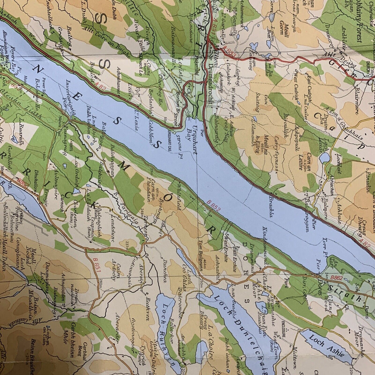 INVERNESS & MORAY FIRTH - Bartholomew National Map Series No 55 - 1978