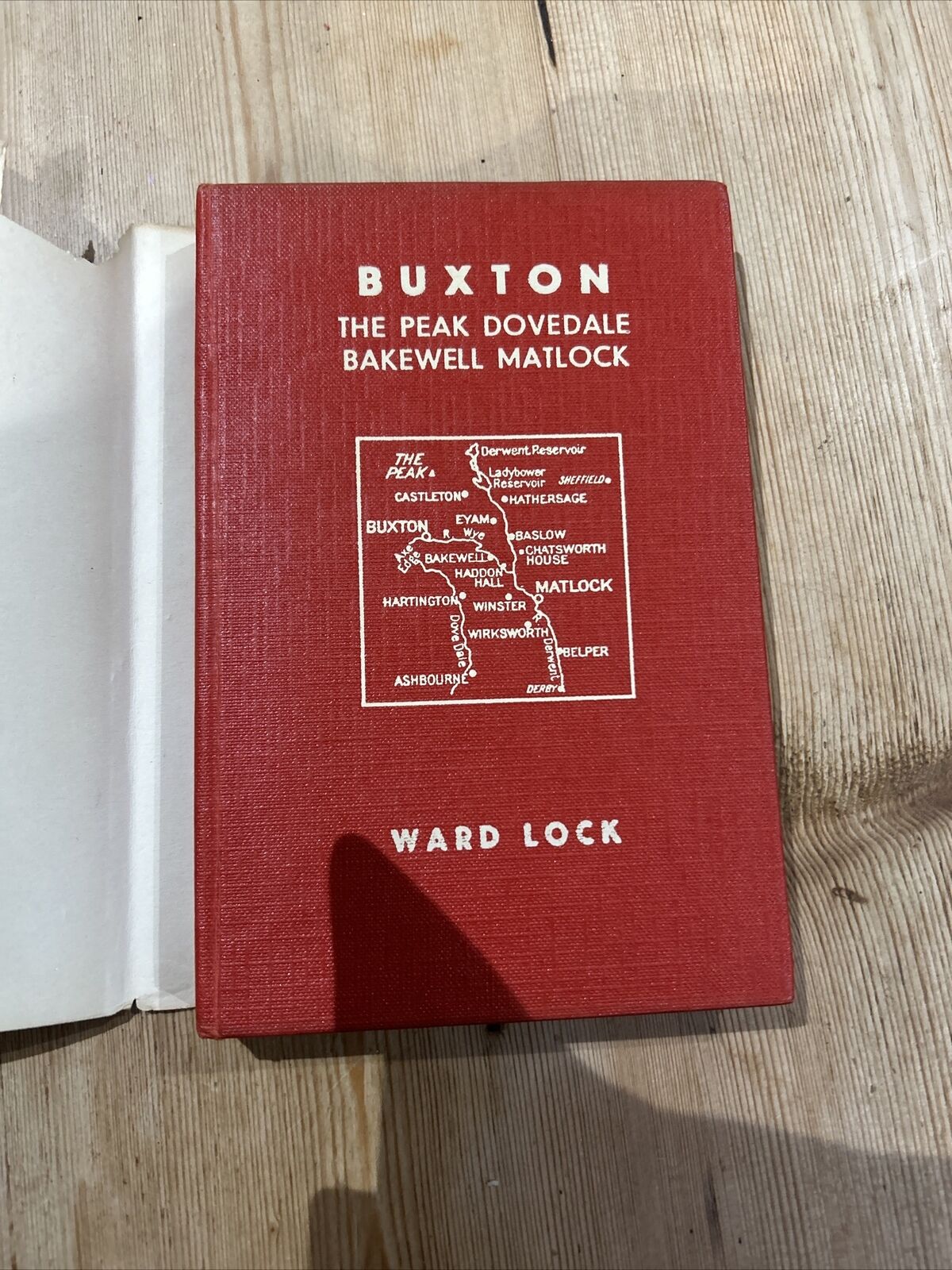 BUXTON PEAK DOVEDALE Bakewell Ward Locks Red Guide Hardback Dust Jacket Maps