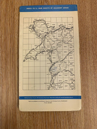 Bryn-crug Wales Ordnance Survey 2 1/2 Inch Map 1:25000 - 1960 Sheet SH60