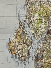 SOUTH ENGLAND 1934 Ordnance Survey CLOTH Sheet 11 Quarter Inch Map 4th Edition