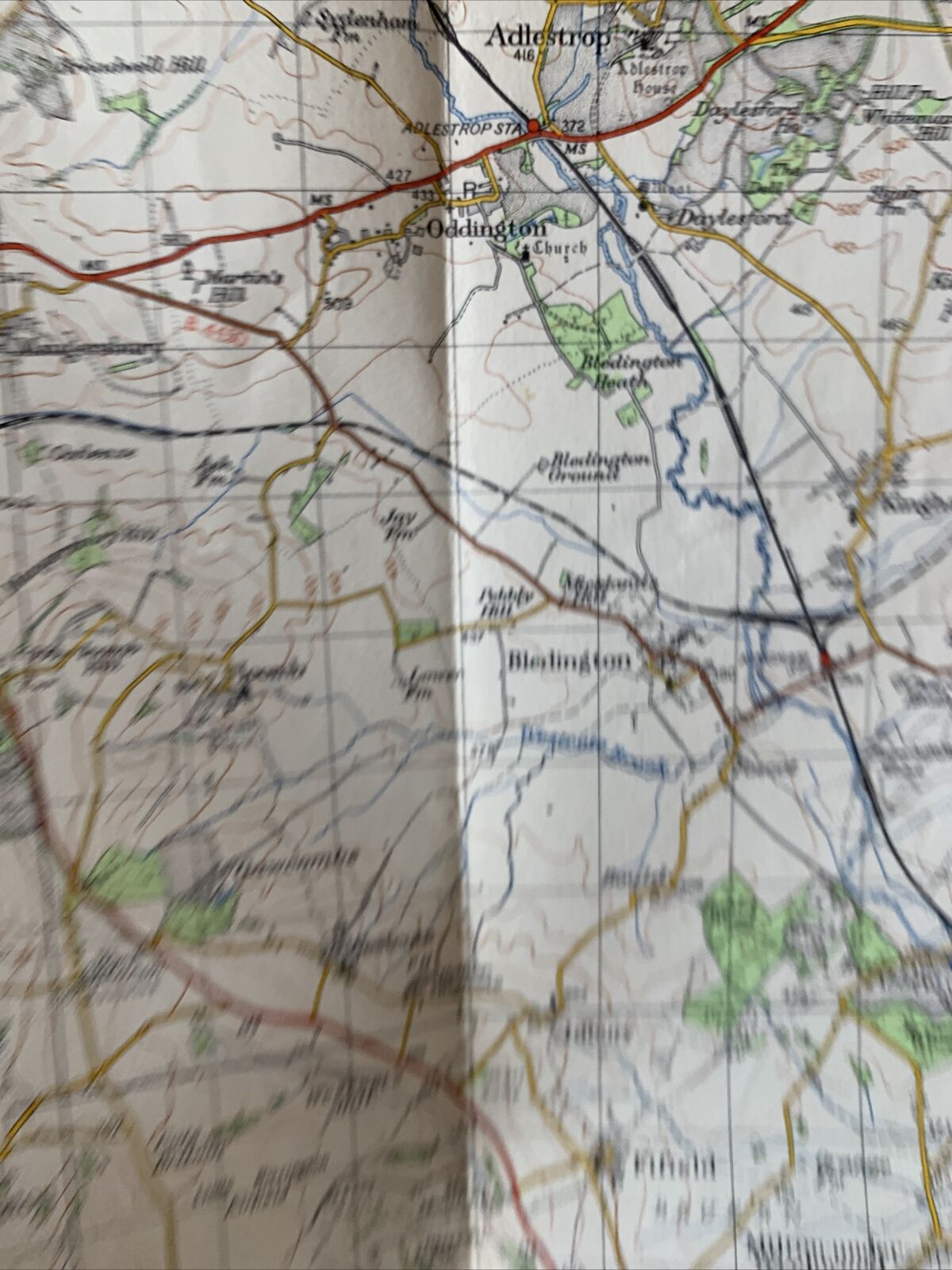 Cheltenham & Evesham 1953 Edition 1962 Print Ordnance Survey One Inch Map No 144