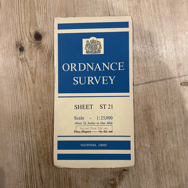 BUCKLAND ST  MARY Ordnance Survey Sheet ST21 1:25000 1959 Churchingford Corfe