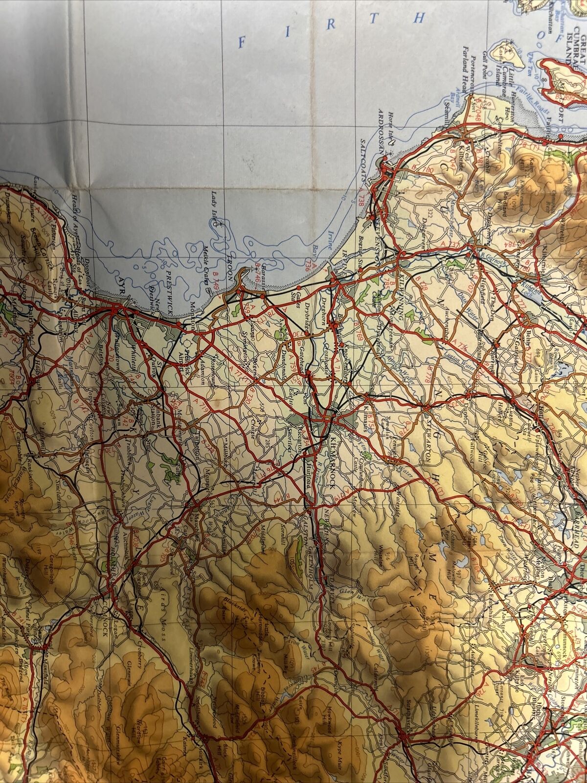 FIRTH OF CLYDE 1962 Ordnance Survey Fifth Series Paper Quarter Inch Map Sheet 6