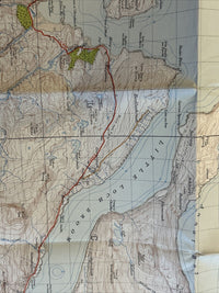 ULLAPOOL & LOCH EWE Ordnance Survey CLOTH One Inch Sheet 19 Popular Edition 1947