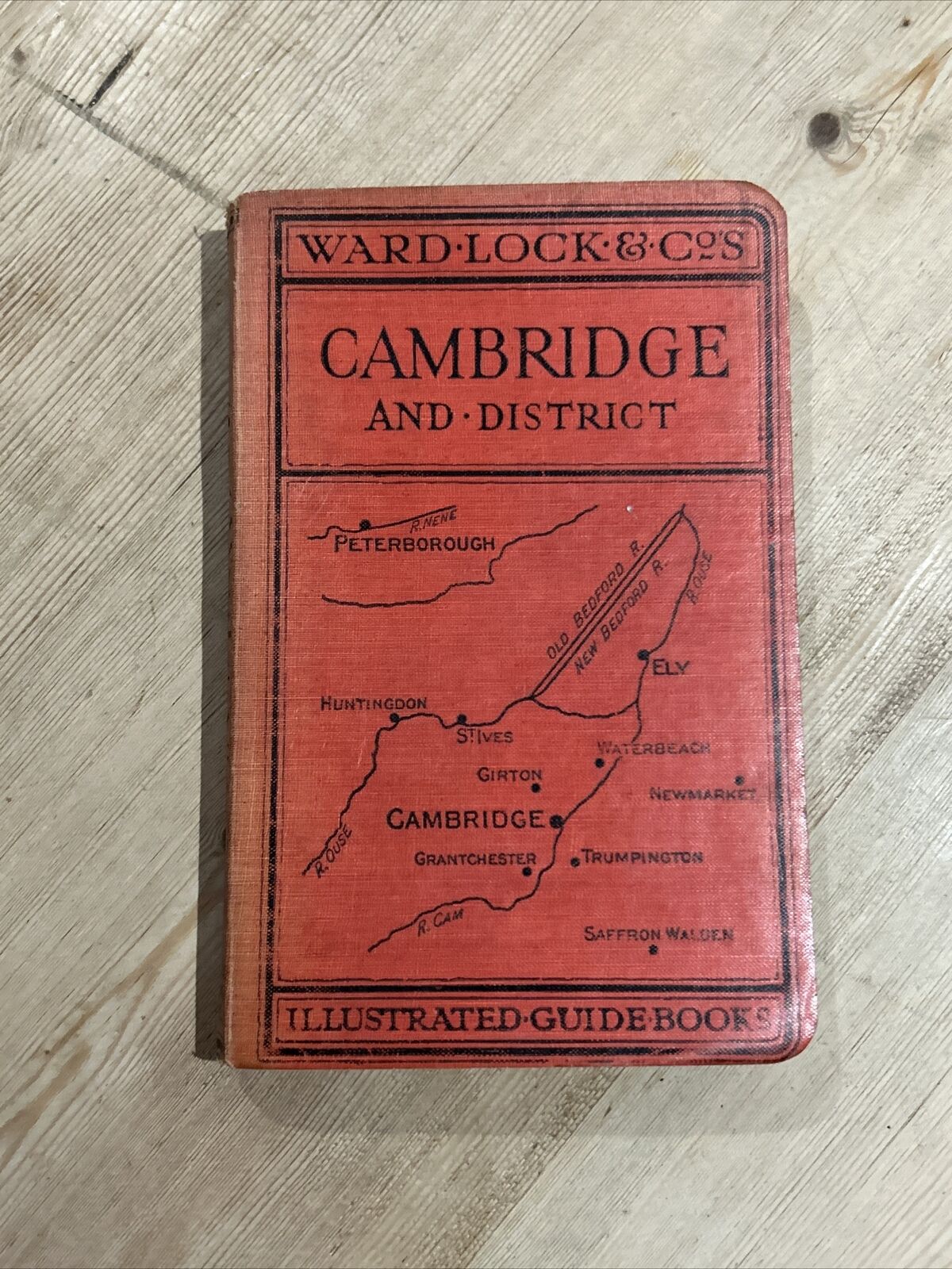 CAMBRIDGE & DISTRICT - Ward Lock Guide Book 1930s? No Maps