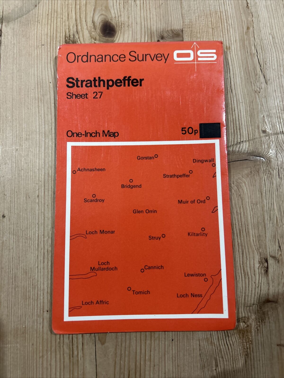 STRATHPEFFER Ordnance Survey Map One Inch 1957  Sheet 27 Scotland Lewiston