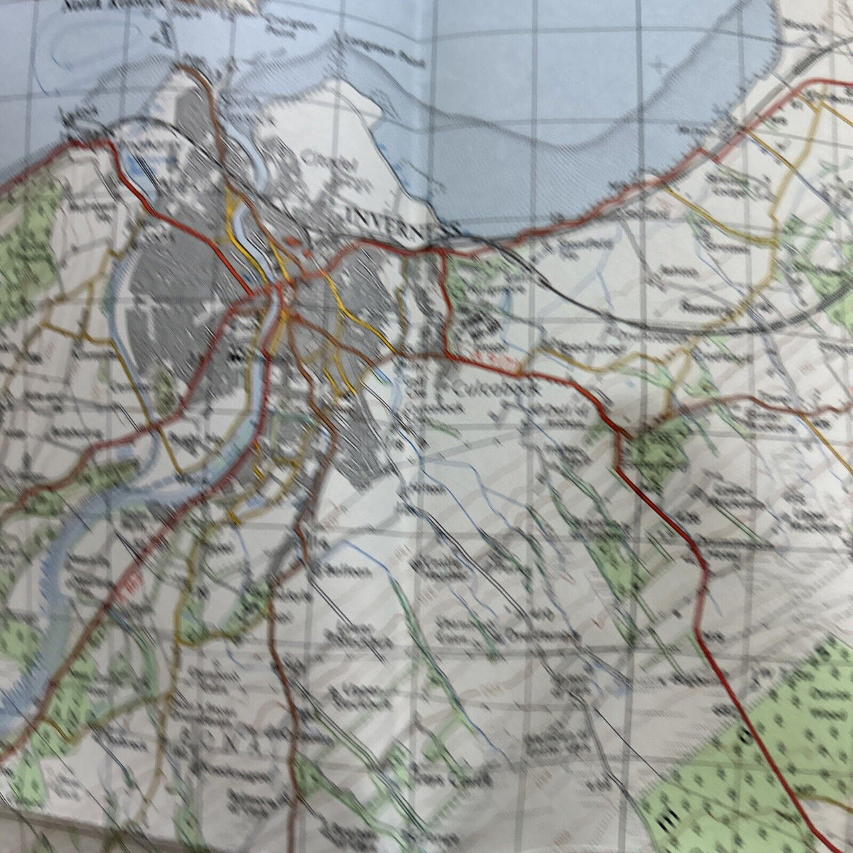 INVERNESS Ordnance Survey One Inch Map 2& GOOD Condition 1958 revised 1967