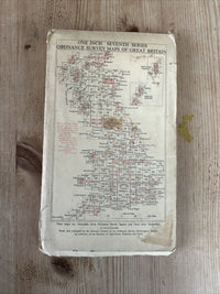 LONDON S W 1959 CLOTH Ordnance Survey One Inch Map No 170 Guildford 7th Series