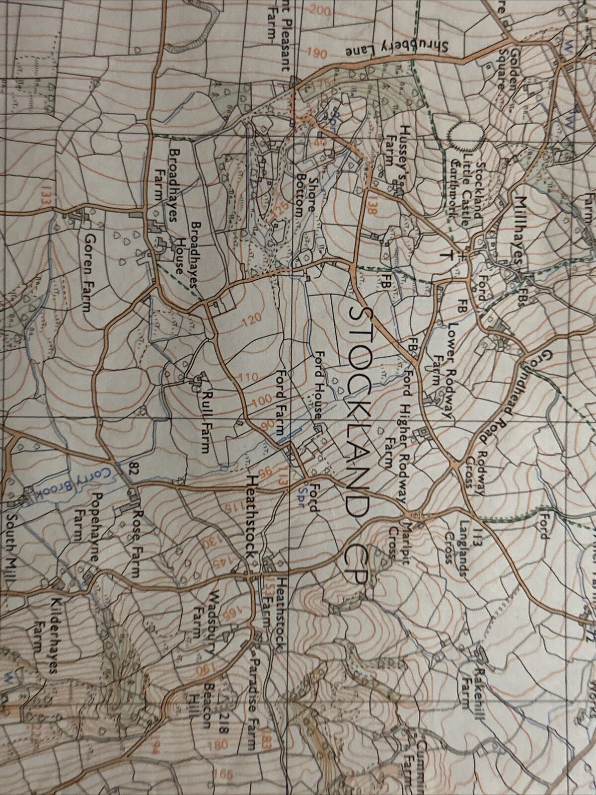 CHARD Pathfinder Ordnance Survey ST20/30 1:25000 1983 Tatworth Upottery Membury