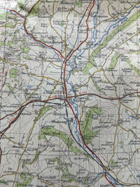 LUDLOW Ordnance Survey Seventh Series Paper 1 inch 1952 Sheet 129 Shropshire