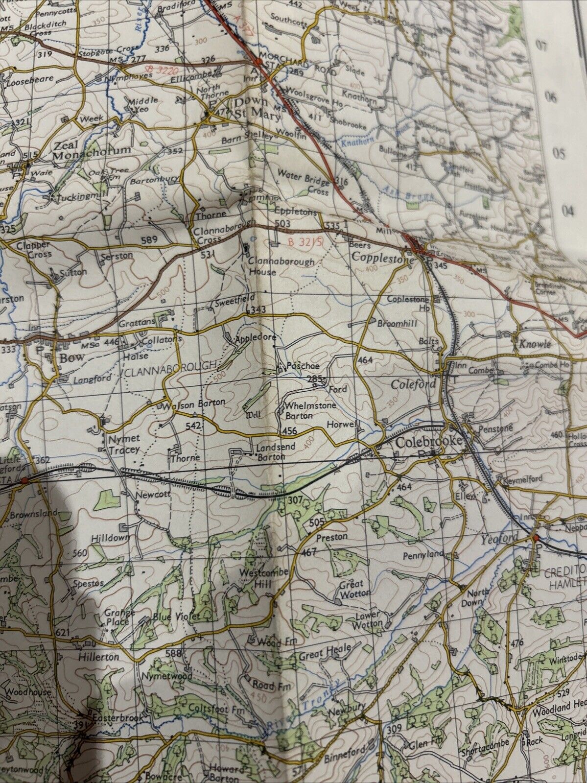 OKEHAMPTON Ordnance Survey Seventh Series Paper One inch 1960 Sheet 175 Chagford