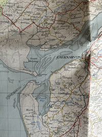 ANGLESEY Ordnance Survey CLOTH Seventh Series Map One Inch  1953 Sheet 106