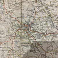 BUXTON & MATLOCK Seventh Ser Cloth Ordnance Survey Map One Inch 1953 Sheet 111