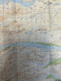 LOCH ARKAIG Ordnance Survey One Inch Sheet 35 Good Condition 1956 Scotland