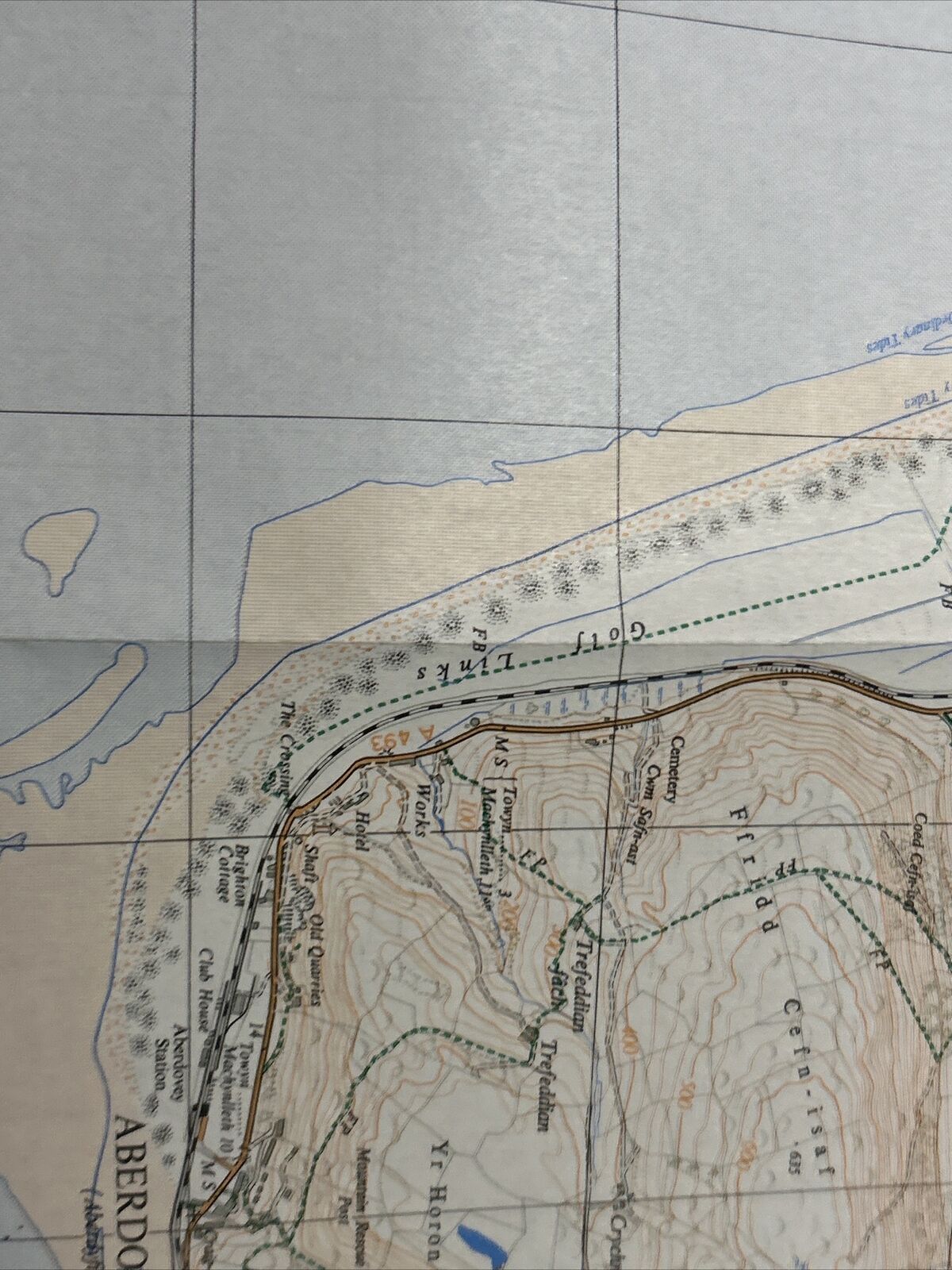 ABERDOVEY Ordnance Survey 1:25,000 First Series Sheet SN69 1956 Gwynfryn Hall