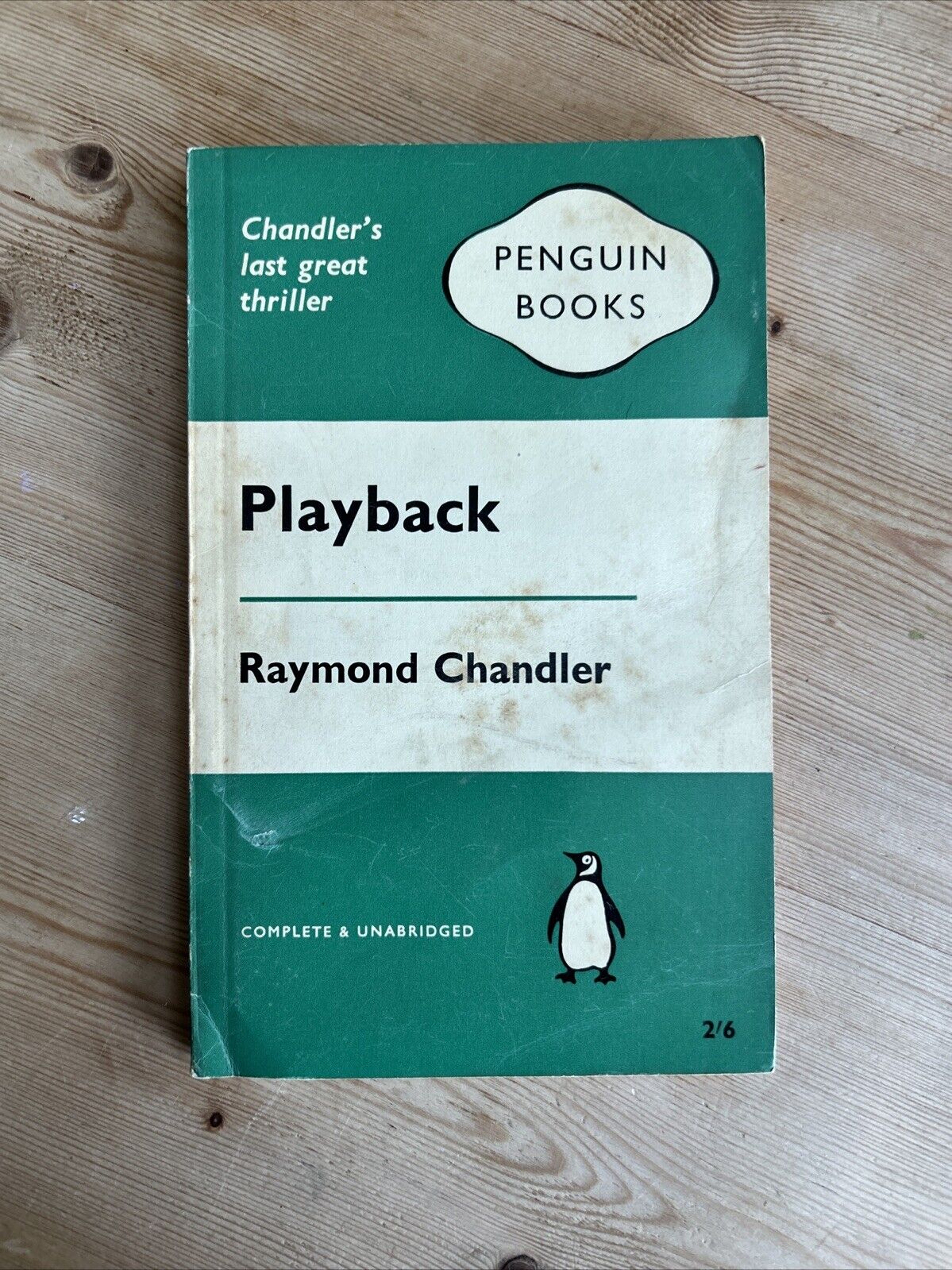 PLAYBACK Raymond Chandler Penguin Book Green Crime 1961 No 1608